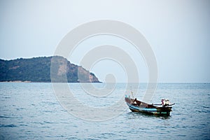 Fishing boat on the sea, thailand