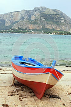 Fishing boat on the shore