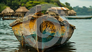 Fishing boat on the shore of Malawi