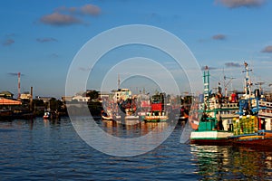 Fishing boat in Songkhla Lake