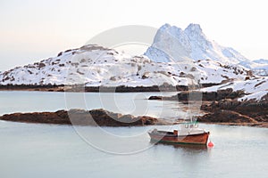 Fishing boat of Steine in Lofoten