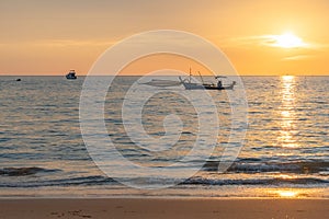 Fishing boat during sunset in Thailand