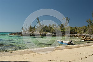 Fishing Boat Tied in Safe Harbor