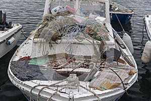 Fishing boat in vodice, croatia