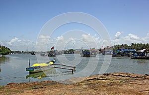 Fishing Boats Anchored at Jetty