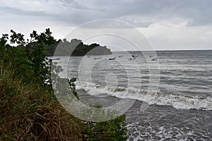 Fishing Boats in the Balandra Bay, Trinidad photo