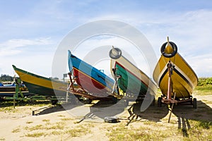 Fishing Boats on Beach, Brunei