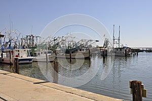 Fishing boats in Biloxi, Mississippi