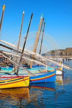 Fishing boats Collioure France