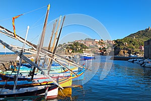 Fishing boats Collioure France