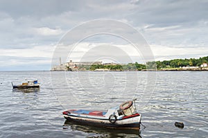 Fishing boats of Cuban fishermen