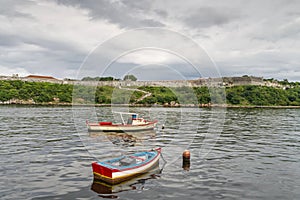 Fishing boats of Cuban fishermen