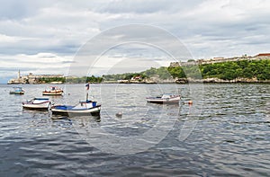 Fishing boats of Cuban fishermen