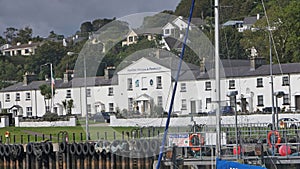 Fishing boats and equipment at Redcastle Harbour Donegal