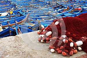 Fishing boats in Essaouira