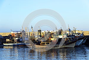 Fishing boats in Essaouira