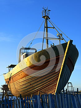 Fishing boats in Essaouira