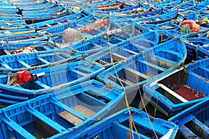 Fishing boats in Essaouira