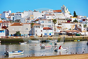 Fishing boats in Ferragudo, Algarve, Portugal