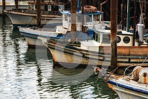 Fishing boats in Fishermans Wharf