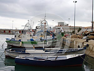 Fishing Boats in the harbour at Javea