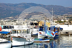 Fishing boats in Ierapetra harbour, Crete.