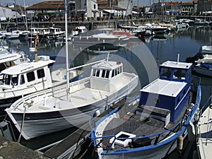 Fishing boats ile de Re harbour