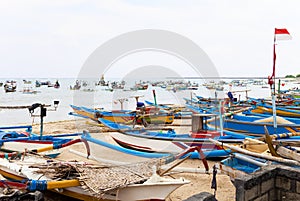 Fishing Boats, Jimbaran Beach, Bali, Indonesia photo