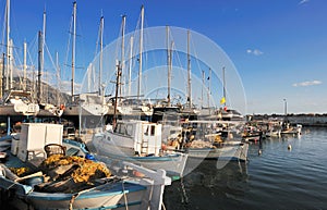 Fishing boats in Kalamata