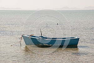 Fishing boats in the Mar Menor of Murcia