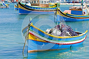 Fishing boats in Marsaxlokk Malta