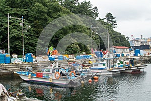 Fishing boats in Okpo