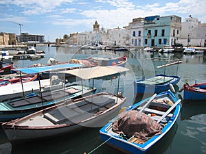 Fishing boats in the old harbour. Bizerte. Tunisia