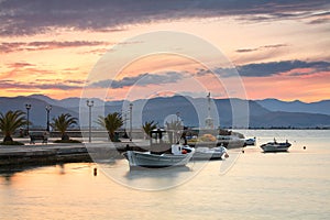 Fishing boats, Peloponnese, Greece.