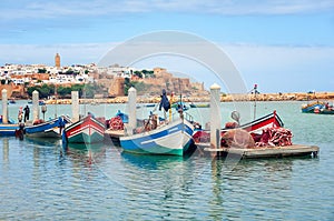 Fishing boats in Rabat, Morocco