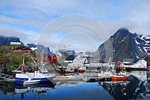 Fishing boats, Reine, Lofotens, Norway