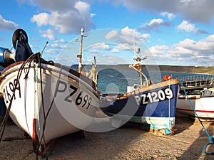 Fishing Boats Sennen Cove Cornwall photo