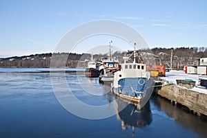 Fishing boats and tugs. (4)