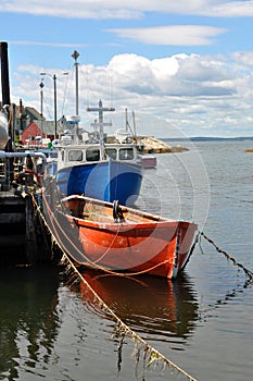 Fishing boats at wharf