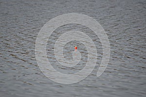 Fishing Bobber in the Lake Water