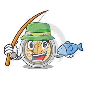 Fishing buchimgae isolated with in the mascot