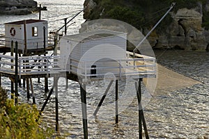 Fishing carrelet at Saint Georges de Didonne in France photo