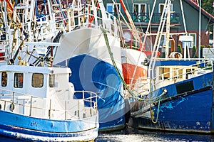 Fishing cutter in the port of Ustka