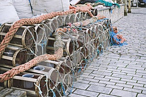 Fishing devises, group of seine baskets