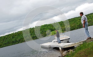 Fishing from Dock