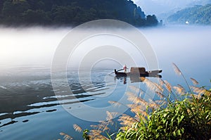 Fishing on the Dongjiang Lake