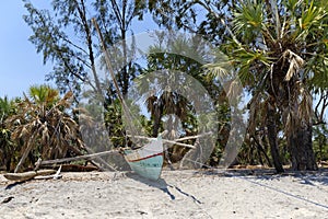 Fishing dugout in Madagascar