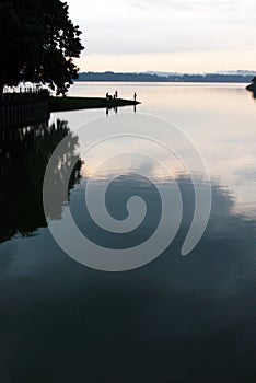 Fishing at evening