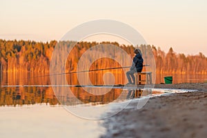 Fishing is a favorite pastime. Big beautiful lake.