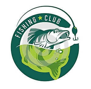 Fishing. Fishin club logo